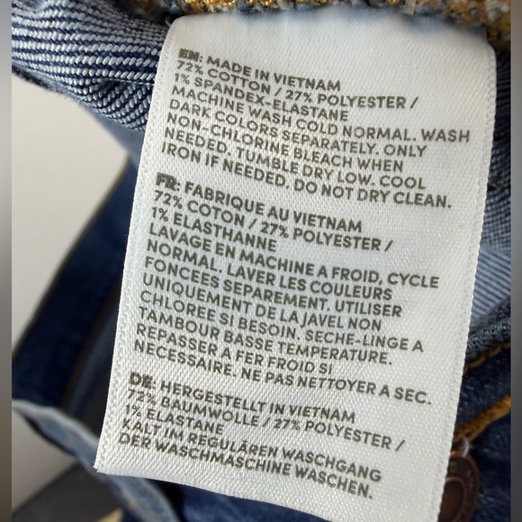 Lands' End Women's Recover High Rise Wide Leg Blue Jeans 10 - Indigo Tide Blue - Picture 10 of 16